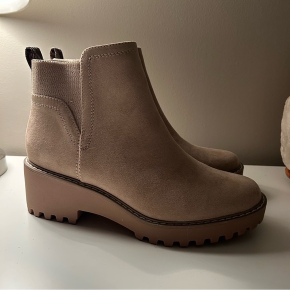 Beige Ankle Booties - Picture 3 of 5